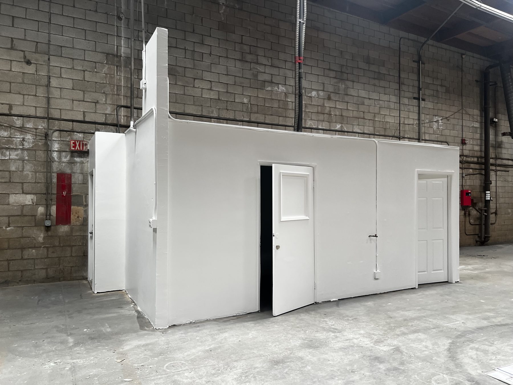Freshly painted office build-out