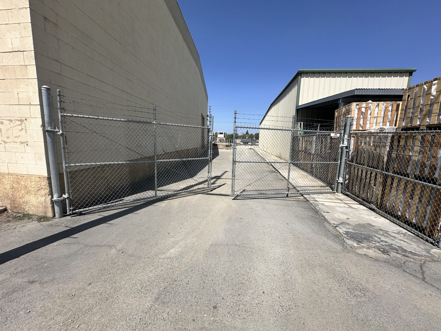 Gated side yard access